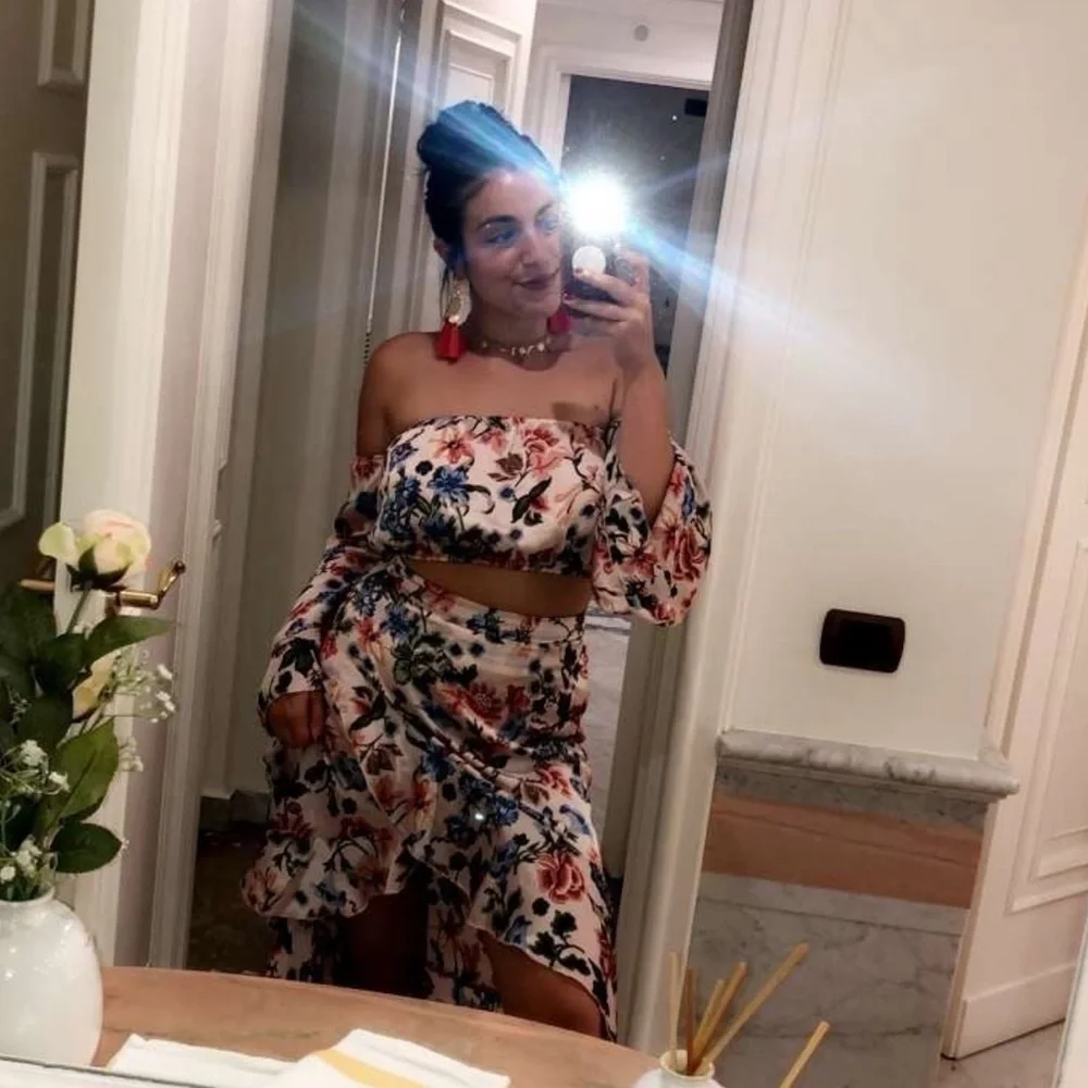 Missguided Floral Skirt Set